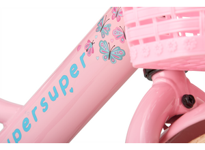SuperSuper Little Miss 12inch roze meisjesfiets 5