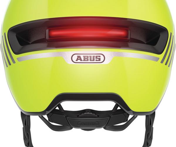 Abus Hud-Y signal yellow L urban helm 3