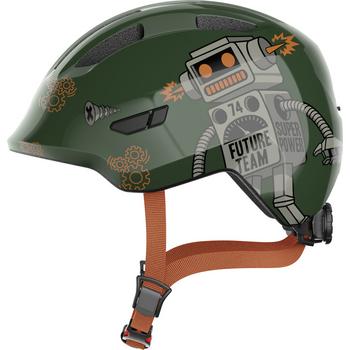 Abus Smiley 3.0 M green robo shiny kinder helm