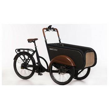 Soci.bike Family Cargo zwart elektrische bakfiets