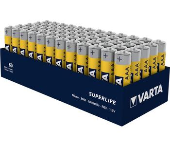 Varta batterij superlife aaa r03 tray (60)