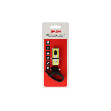 Simson Koplamp Pocket USB-C LED wit
