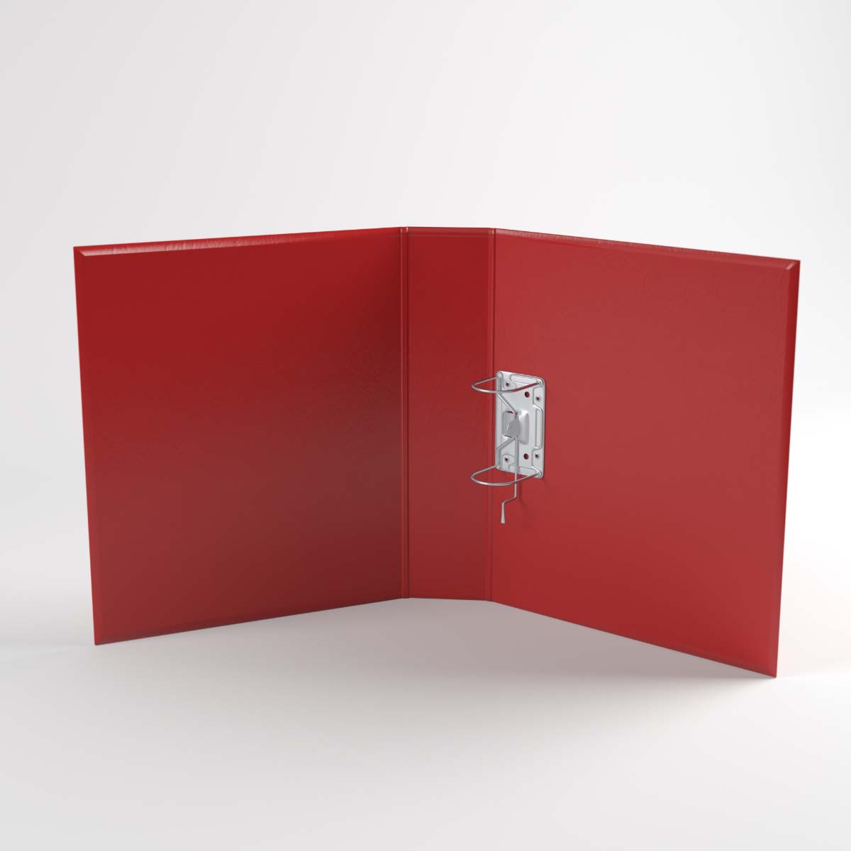 Ordner Helder Rood  licht generfde zachte folie