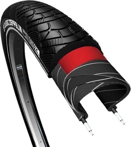 Cst bub 28x1.60 42-622 refl zeppelin zwart