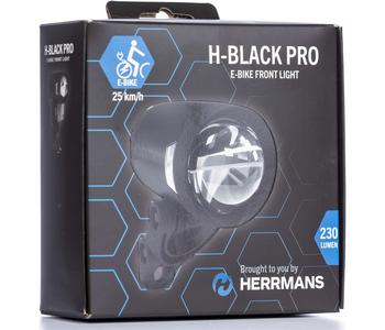Herrmans koplamp H-Black Pro 6-12v E-bike