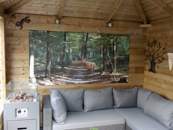 Tuinposter hert bos