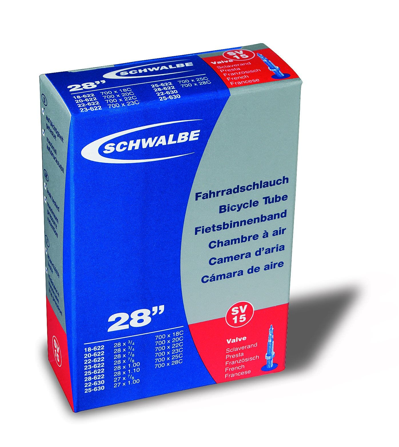 Schwalbe bib 27/28x7/8-1.10 frans 40mm 18/28-622/6