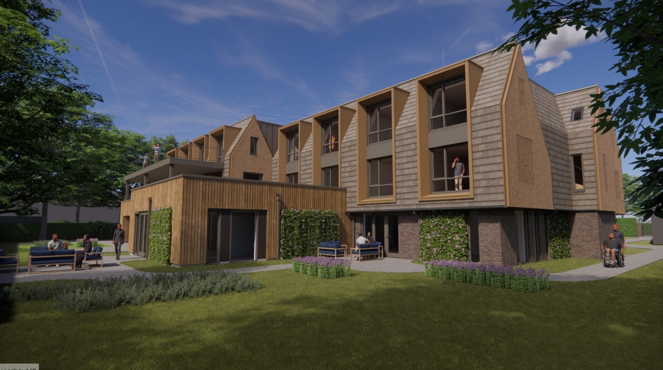 Nijmegen Woonzorgcomplex met studio’s en dagbesteding Lange Vierhout (Giesbers Ontwikkelen en Bouwen)