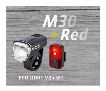Vdo lampset eco light m30 led 30 lux usb + red ach