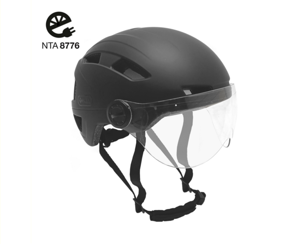 Urban NTA 8776 vizier mat black XL e-bike helm