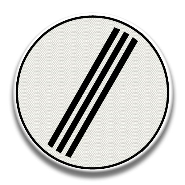  Verkeersbord RVV - F8 Einde alle verboden