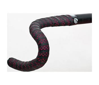 Bike Ribbon Stuurlint PU Color Perf Zwart - Rood