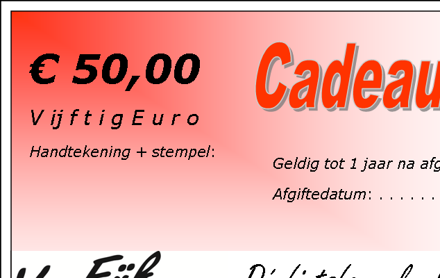 Cadeaubon €50 nieuw 2014