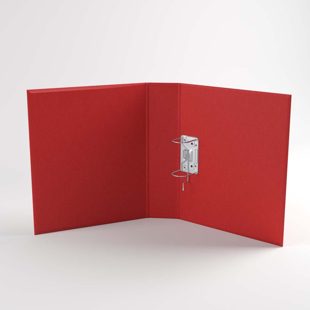 Ordner Rood met zachte echte leernerf