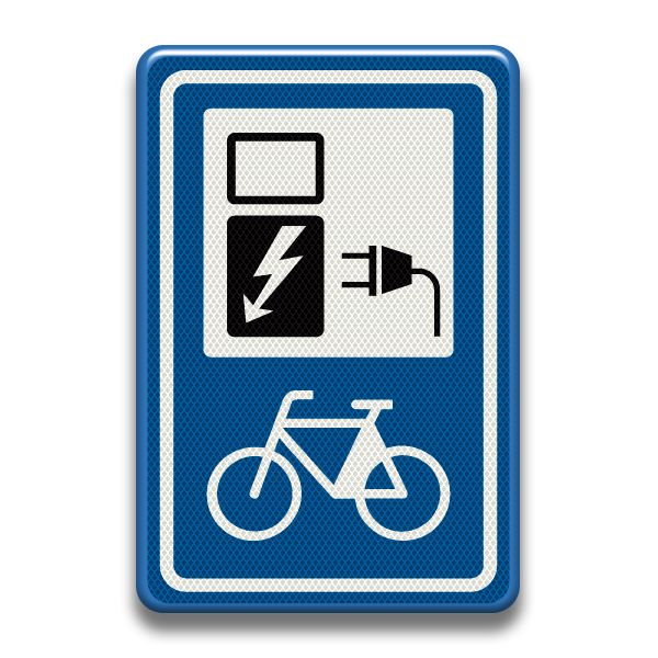 Verkeersbord RVV - BW101 SP20 Oplaadpunt elektrische fiets