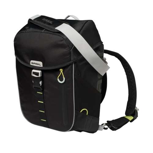 Basil rugtas Miles daypack black lime 17L